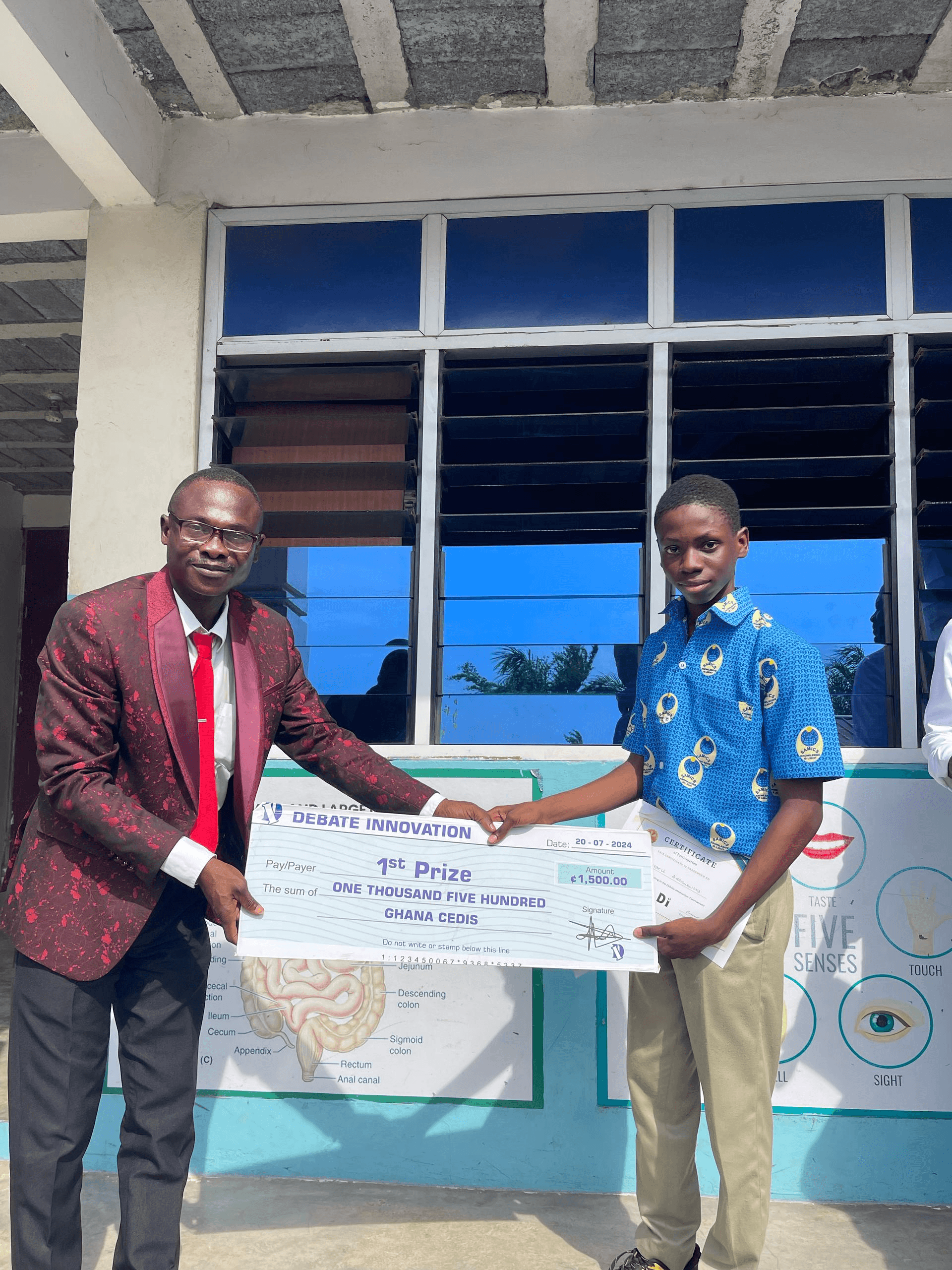 Certificate presented